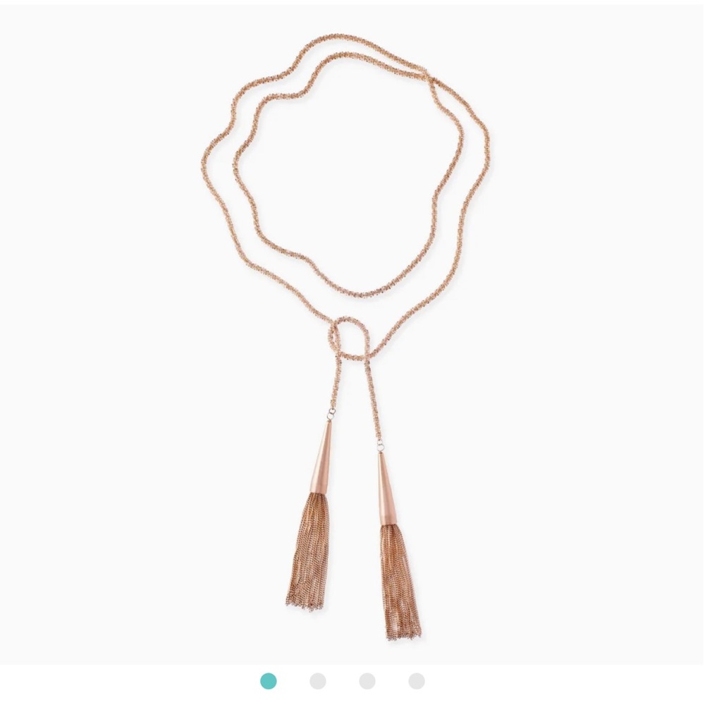 Gold Kendra Scott Tasel Necklace